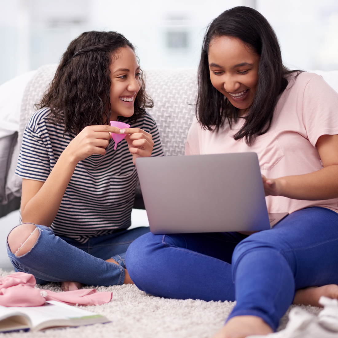 Browsing online and learning about menstruation