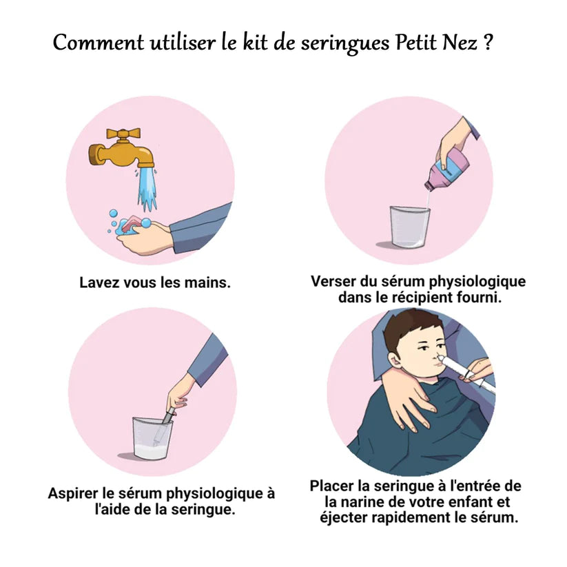 Recharge Petit Nez® – Seringue nasale de 10ml pour nettoyage nasal doux des enfants, sans BPA ni phtalates
Disponible a l'ile Maurice