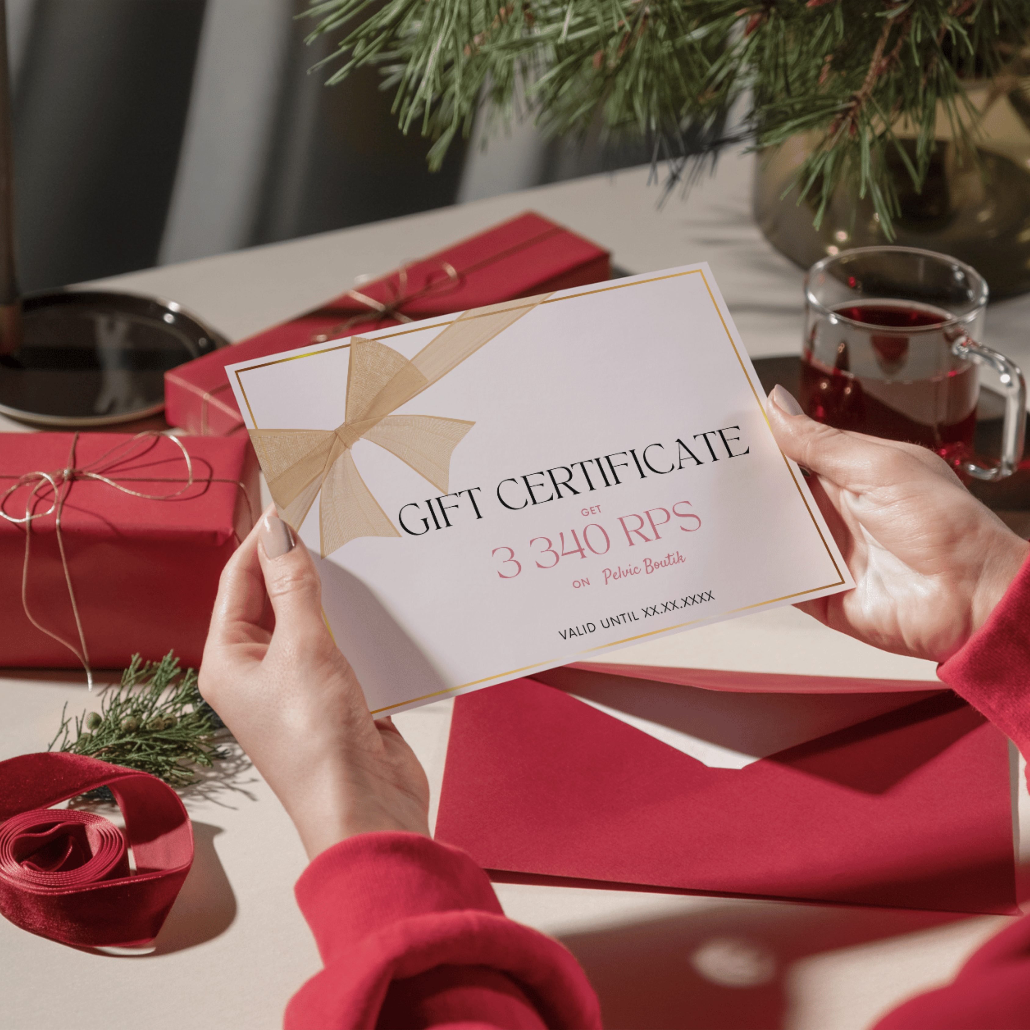 Carte cadeau Pelvicboutik pour des fetes de fin d'annee